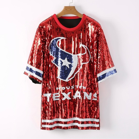 Sale‼️Houston Texans sequin dress. No discount - Picture 10 of 13